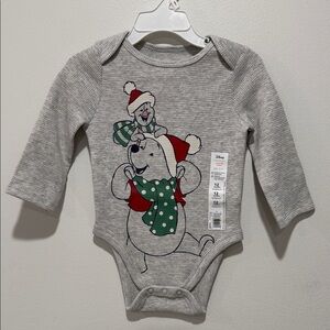 Disney Pooh Bear Gray Bodysuit